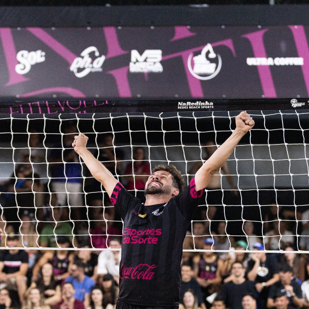 Momento da competição de Futevôlei